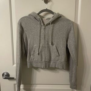 Brandy Melville/John Galt Cropped Zip-Up Hoodie